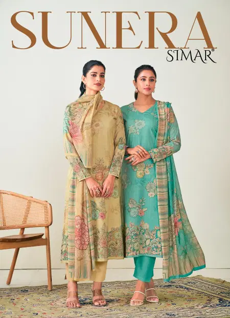 Sunera By Glossy Simar Lawn Cotton Printed Online Dress Material Wholesale